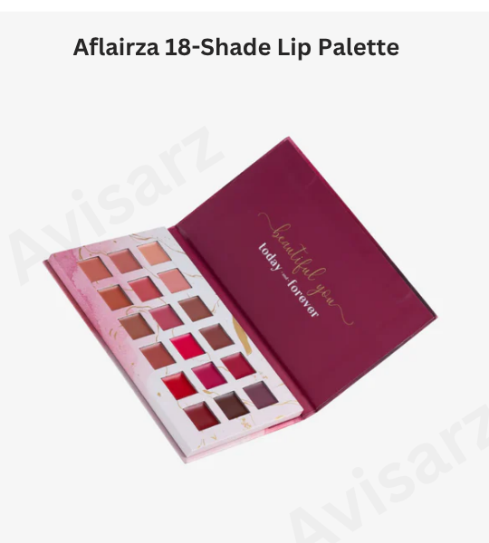 Aflairza Velvet Luxe 18-Shade Lip Palette