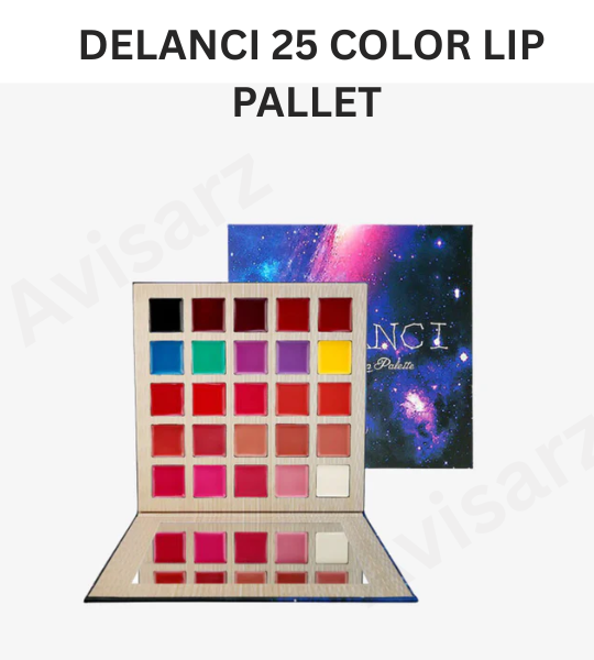 Delanci 25 Color Matte Multi Shade Lip Palette