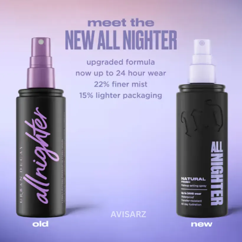 Urban Decay All Nighter Waterproof Makeup Setting Spray Natural Finish (118ml) (NEW VERSION)