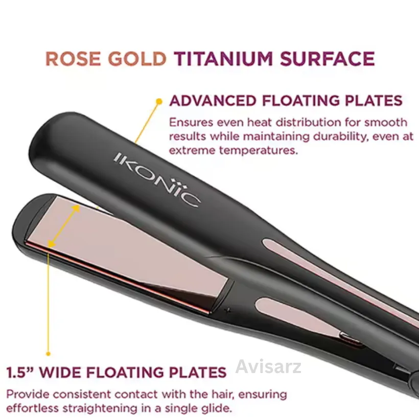 IKONIC  TITANIUM STRAIGHTENER GLEAM (ROSE GOLD)