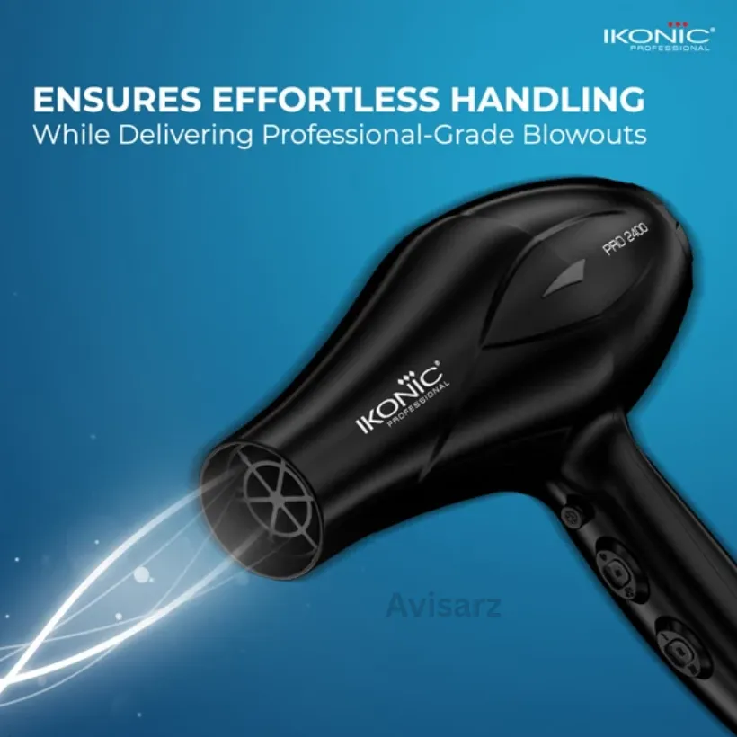 IKONIC - PRO 2400+ HAIR DRYER (BLACK)