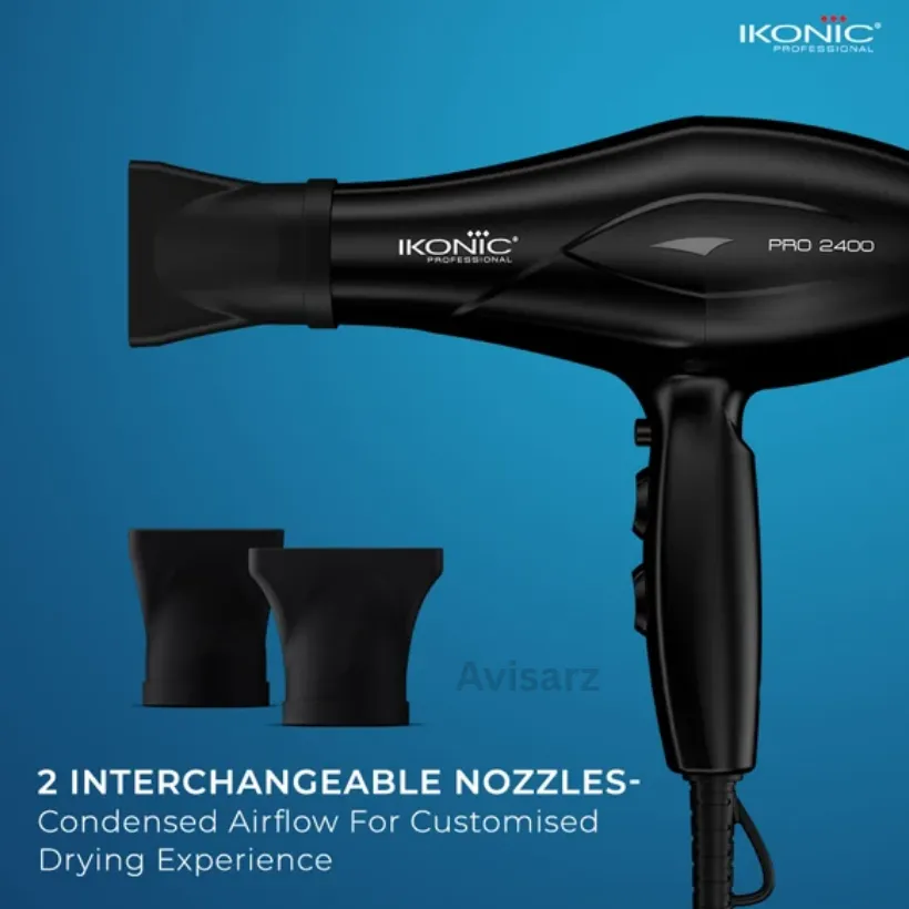 IKONIC - PRO 2400+ HAIR DRYER (BLACK)