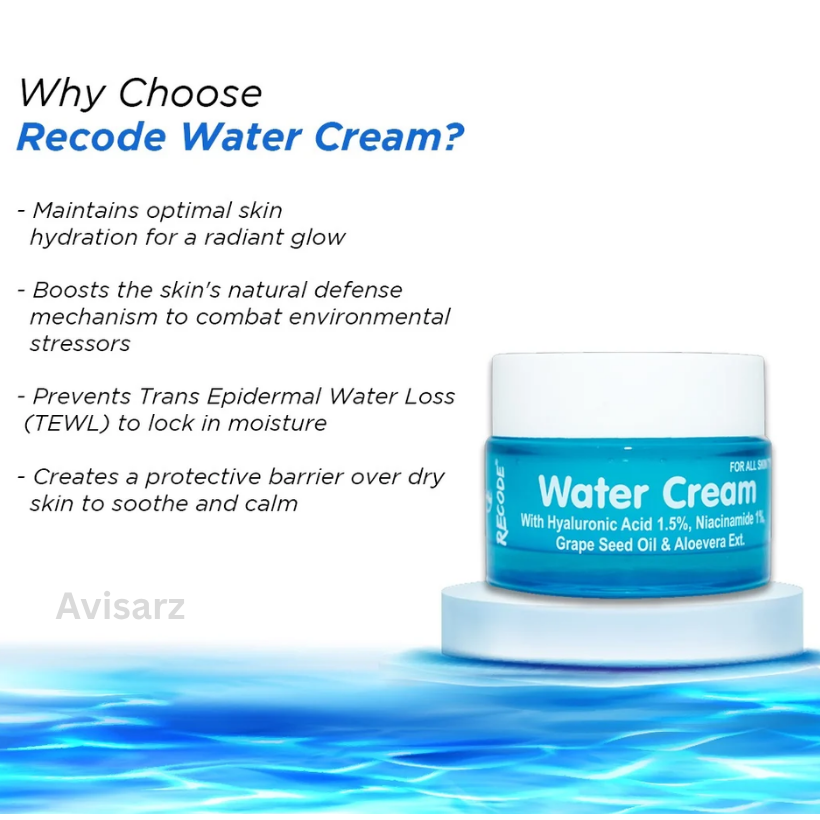 RECODE WATER CREAM - MOISTURIZER (50Gram)
