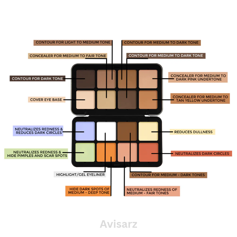 Forever52 16 Color Camouflage Face Palette - CHP001