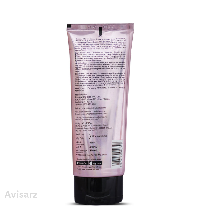 Recode Moisturizer With Goat Milk  - 100 ML